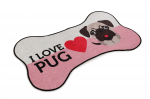 Vaip Conceptum Hypnose Love Pug, mitmev&auml;rviline, 100 cm x 60 cm