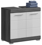 Valamualune vannitoa kapp MC Akcent Scout, valge v./hall v., 33.8 cm x 60 cm x 56.4 cm