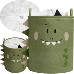 Pesukorv Sipo Premium Dino, 63 l, roheline v., 40 cm x 40 cm