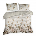 Voodipesukomplekt PTE-158, beež v./heleroosa v., 70 x 80 cm, 160 x 200 cm