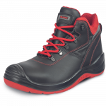 T&ouml;&ouml;saapad meeste Panda Safety Asphalt S2 PS FO HRO SR, ilma s&auml;&auml;reosata, ilma soojenduseta, must v./punane v., 39 suurus