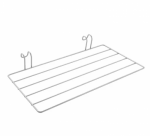 Seinale paigaldatav r&otilde;ivakuivati Metaltex Radius, 51 cm