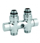 Klapid radiaatoritele Carlo Poletti Twinvalve 24-19, kombineeritud, radiaatorile, 1/2''