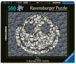 Pusle Ravensburger Nightmare Before Christmas, 36 cm x 49 cm, 500 tk, mitmev&auml;rviline