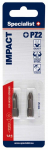 Kruvikeeraja otsikute komplekt Specialist+ Impact, PZ2, 25 mm, 1/4"