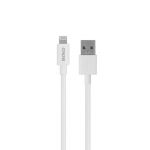 Laadimisjuhe Deltaco Baltic, Lightning/USB A, 100 cm, valge v.
