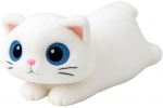 Pehme m&auml;nguasi kass Lean Toys, valge v., 20 cm