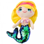 Pehme m&auml;nguasi merineitsi 22518, kollane/roheline, 30 cm