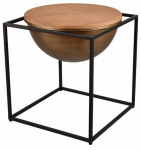 Kohvilaud M&M Celina, pruun v./must v., 42 cm x 42 cm x 47.5 cm