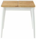 S&ouml;&ouml;gilaud pikendatav Kalune Design Totem 3045, tamm v./valge v., 80 - 160 cm x 80 cm x 75 cm