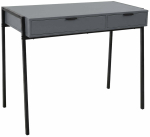Kirjutuslaud sahtlitega Akord Furniture Factory Zentia, 100 cm x 45 cm, 80.5 cm, grafiit v./must v.