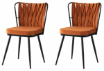 Toolide komplekt Kalune Design Kusakli 224 V2 974NMB1901, matt, must v./oranž v., 43 cm x 43 cm x 82 cm, 2 tk