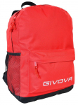 Kooli seljakott Givova, punane, 17 cm x 32 cm x 40 cm