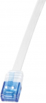 Juhe Logilink Cat.6 U/UTP RJ-45 8P8C, RJ-45 8P8C, 0.5 m, valge v.