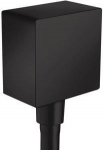 Alumised paigaldusdetailid Hansgrohe FixFit Square, must v.