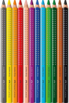 V&auml;rvipliiatsid Faber Castell Jumbo Grip, 12 tk