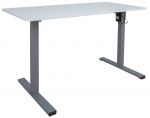 Kirjutuslaud reguleeritava k&otilde;rgusega Home4you Ergo Optimal K187011, valge v./hall v.