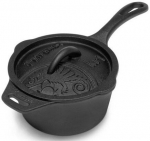 Pott Petromax Cast-Iron Saucepan, malm, 18.6 cm, 1 l, must